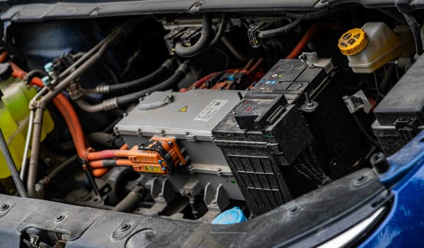 used EV purchase battery evidence; no visible faces; no readable logos or text; no plates; technical editorial image